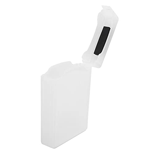 ABSドライブストレージケース、ハードディスク保護ボックス滑り止めパーフェクトフィット3.5インチHDDSSD用耐衝撃性(白い)