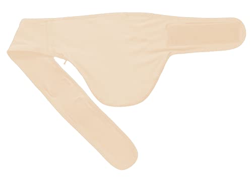 Beige Soft Vertical Stoma Belt Ostomy Support Belt Hernia Support Colostomy Belt Hernia Belt Urostomy Belt for Women & Men (Right Side, Size 2 = 28