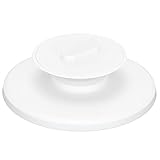 Annadue Soporte de Altavoz Inteligente para Echo Spot, Giratorio de 360 ​​Grados, Soporte de Altavoz Antideslizante Ajustable portátil para Spot, con Base de función de inclinación(Blanco)