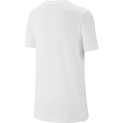 Nike Boy's NSW Embroidered Futura Tee (Little Kids/Big Kids) White/Black LG (14-16 Big Kid)2