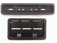 Guance Bike Number Plates Frame - (Number Plates Holders)-Front and Back for Yamaha FZ V 2.0