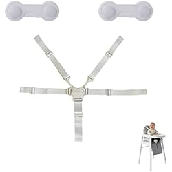 Trona Mega Jane Cinturón Seguridad Bebe,Cinturón Seguridad Tronas,5 Puntos Cinturón Seguridad,Correa Seguridad Carrito Bebe,Arnés Seguridad Carro Bebe,Correa Seguridad Cochecito Bebé,con 2 Cierres Seguridad Bebe