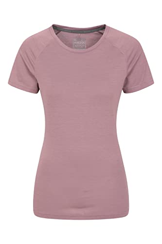 Mountain Warehouse Quick Dry Womens T-Shirt - Comfortable & Lightweight Ladies IsoCool Tee Shirt - Spring Summer, Walking, Holiday & Outdoors Dusky Purple Women's Size 12 - Image 5