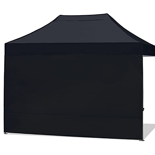 Image of ABCCANOPY Instant Canopy SunWall 10x15 FT No Frame or Top, Black
