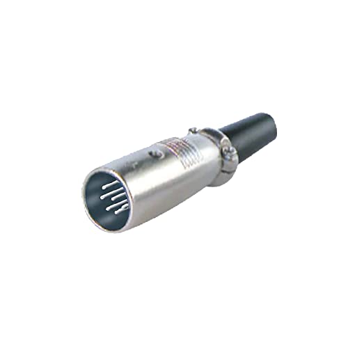 Image of MX 3 Pin XLR Microphone pin Pure Copper Nickel Plated Pins1 for High Conductivity microphone (6-pin Male XLR connector, Pack of 2, Male Connector)