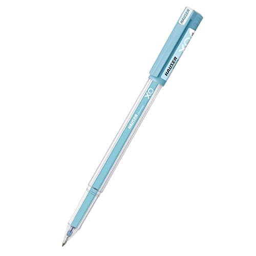 Image of Hauser Germany XO Jumbo Gel Pen Box Pack | Water Proof Ink For Smooth Flow System | Comfortable Grip With Smudge Free Writing | Smooth, Sturdy & Refillable Pen | Blue Ink, Pack of 10 Pens