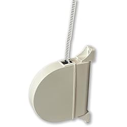 Persianas Exteriores Sin Cajon Recogedor Persiana 14mm Abatible para Montaje en Superficie. Incluye Cinta de Color Blanco y pintas Negras. Enrollador Persiana en Plástico de Color Blanco. Fabricado en España. (Cinta 14mm)