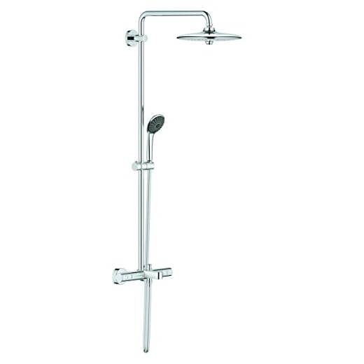 GROHE Vitalio Joy 260 | Sistema de ducha con taermostato para baño y ducha | 27860001 | 2 opciones de ducha | 3 tipos de chorro | Termostato con función GROHE Aquadimmer