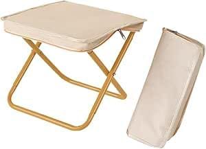 SELOME Folding Stool, Mini Outdoor Camping Stool, Portable Small Foldable Lightweight Hunting Seat with Zippered Carrying Bag, Folding Slacker Chairs for Fishing Travelling Picnics (White) (Multi)-image-37