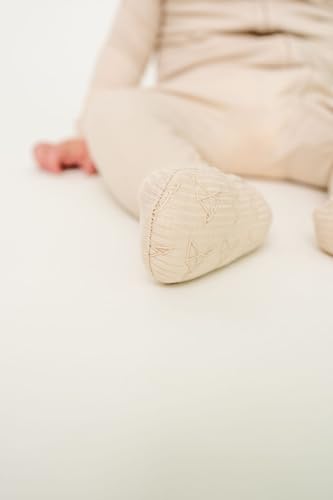 Image of Copper Pearl Baby Zip-Up Footie Pajamas - Soft Stretchy Sleep and Play Footies for Boys and Girls
