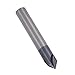 Chamfer End Mill, Professional Tungsten Steel Milling Cutter Milling Cutters Chamfer Milling Cutter for Industrial Accessories (D3*90°*50L)