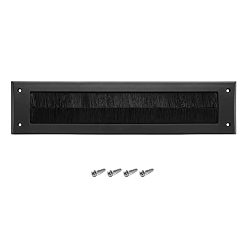 Internal Letterbox Draught Excluder 13.5 Inch (34.2cm) PVC Draught Letter Plate Seal Letter Box Flap - Prevents Draughts Coming Through The Letter Box - for Wooden or uPVC Doors - Brown Without Flap