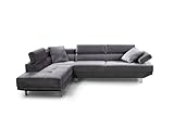 S & S Saldos y Stocks Sofa Chaise Longue Rinconera Daniela 262cm Gris, Chaise Izquierdo