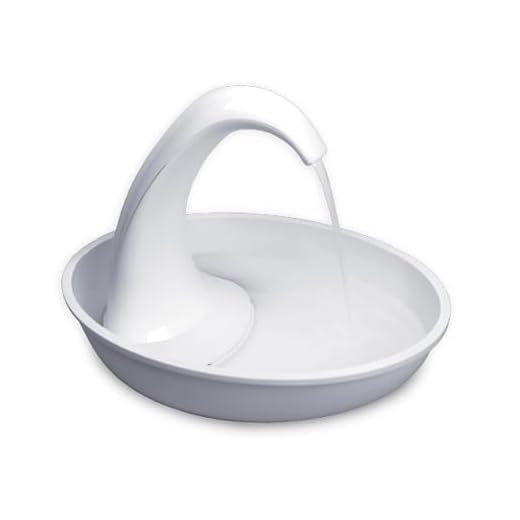 Pioneer Pet Swan Pet Drinking Fountain: 80oz Water Capacity (White Plastic) (3075)