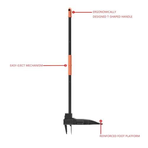 Puthernm 40 Inch Stand-Up Weed Puller with Long Handle, Root Remover for Garden & Lawn Care, Easily Remove Weeds Without Bending - Image 5
