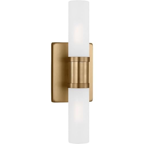 Image of Generation Lighting 4465002-848 Keaton Vanity, 2-Light 80 Total Watts, Satin Brass