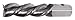 CLEVELAND Sq. End Mill,Single End,Pow Met,3/4" C40305
