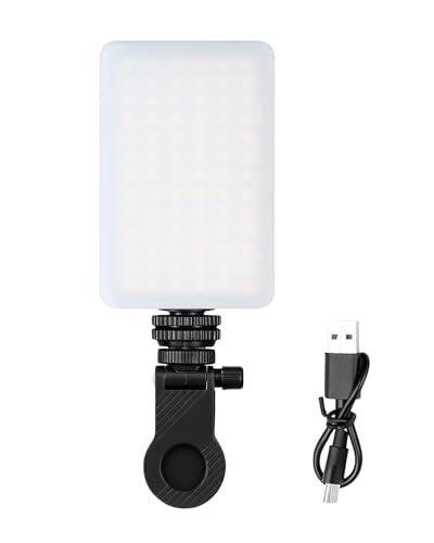 Luz Selfie portátil con Flash, 3 Modos de iluminación, Brillo Ajustable, videocámara...