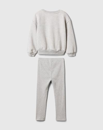 Image of GAP Kids Infants' Relaxed Fit Heathered Sweatshirt and Track Pants Set