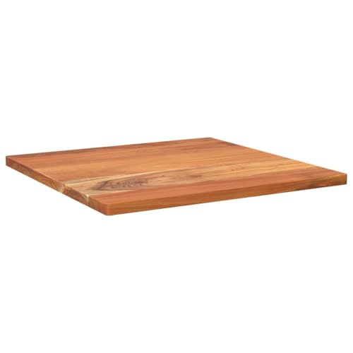 vidaXL Tablero de mesa cuadrado madera maciza de acacia 50x50x2,5 cm, superficie de mesa, tablero de mesa de madera, tablero de mesa de centro