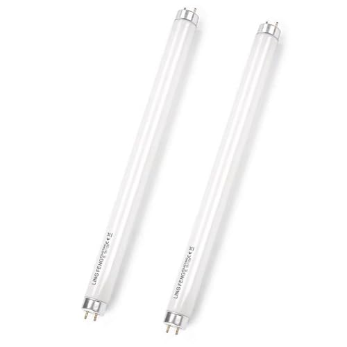 Genérico Paquete De 2 Tubos Fluorescentes T8 De 15W, Tamaño 450 mm, Blanco Frío 4000K, Casquillo G13, Lámpara De Bajo Consumo, Luz De Emergencia De Bajo Consumo Para Cocina, Baño, Armario Y Garaje
