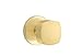 EMTEK Disk Rosette Dummy, Pair with Matching Finish Freestone Square Knob - Choice of 7 Finishes - 5059FRKUS4 - Satin Brass (US4)