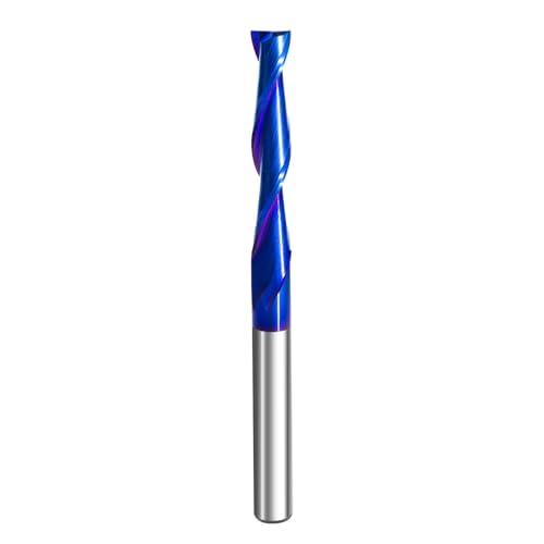 Image of Up Cut Carbide Spiral Router Bits 1 /4 inch Shank 1 /4 inch Cutting Diameter 3 OAL Solid Carbide Router Bit for Wood, Plastic & CNC Engraving