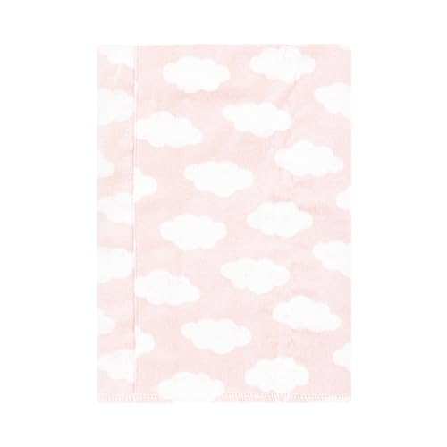 Image of Hudson Baby Unisex Baby Cotton Poly Flannel Burp Cloths, Unicorns Rainbows 4 Pack, One Size