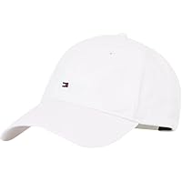 Tommy Hilfiger Damen Cap Essential Flag Soft aus Baumwolle, Weiß (Optic White), Einheitsgröße