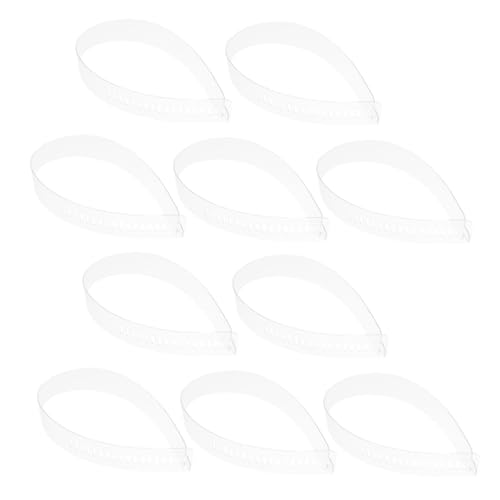IMIKEYA 50 Pcs Plastic Collar Stays for Men - Travel-Friendly Neck Support & Bracket Fixer Accessories, White, 47.00X3.50X0.10CM