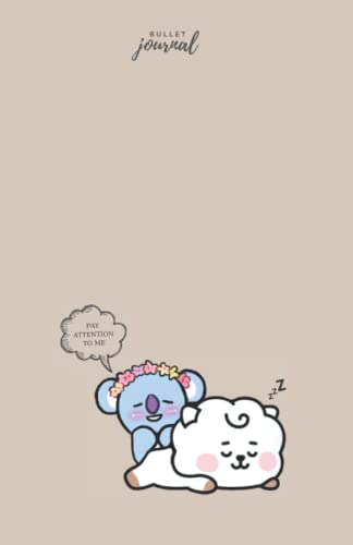 Bullet Journal: Cute BT21 Notebook Journal: KPOP BTS BT21 Planet Dot Grid Notebook 5.5 x 8.5 in Journal (KOYA & RJ Bullet Journal)