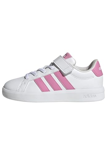 adidas Unisex niños Grand Court 3.0 Shoes Children, FTWR White/Bliss Pink/Bliss Pink, 33 EU