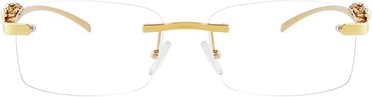 Image of Honey Singh & Mc Stan Vintage Rimless Square Sun Glasses UV Protection Men's & Women's Shade Trendy Metal Frameless.