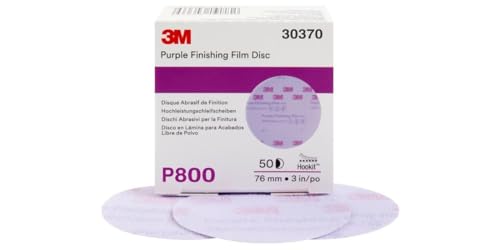 Image of 3M 30370 Hookit Purple 3 inch P800 Grit Finishing Film Disc