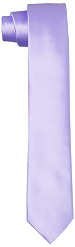 Amazon Brand - Hikaro Cravate pour les hommes faite à la main vec un aspect de soie 6 cm d'épaisseur - Lilas