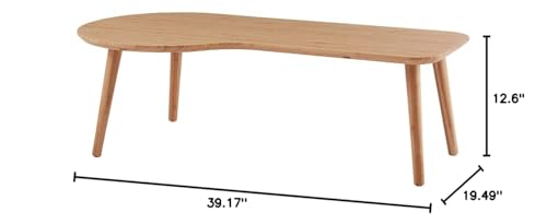 Bamboo Coffee Table for Living Room Unique Coffee Tables Low Japanese Style Table for Sitting on The Floor Accent Furniture