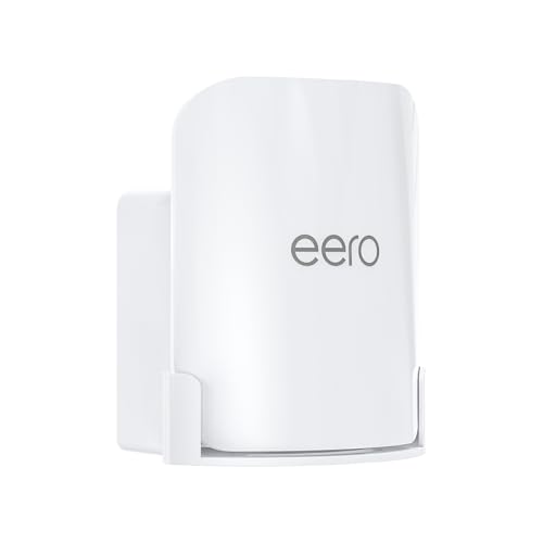 QUIDDITY eero Pro 7 Wall Mount Kit – Outlet & Wall Mount Bracket for Space Saving and Cable Management, Compatible with eero Pro 7 Tri-Band Mesh Wi-Fi 7 Router – White (1 Pack)