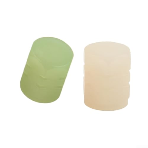 8 Tapas fluorescentes para válvulas de neumáticos protegen las válvulas de suciedad y agregan un estilo elegante a su vehículo (4 Amarillas + 4 Verdes) miniatura 7