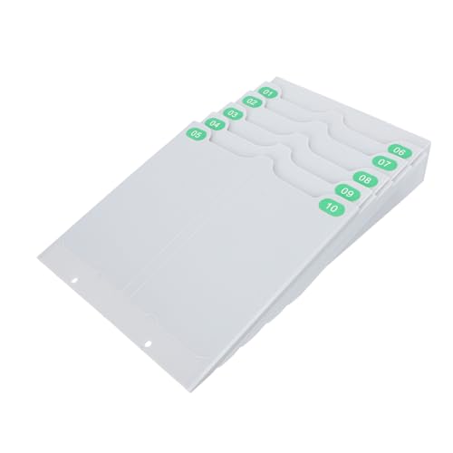 BESTonZON 伸縮式勤怠カードホルダー 多機能フレキシブル収納棚 工場 倉庫対応 耐久性ある仕切り付き 名刺 タグ整理に