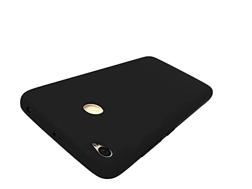 Image of Mobile Back Cover Case for Redmi Y1 (Silicone Case|CameraProtection|Black SC1510)