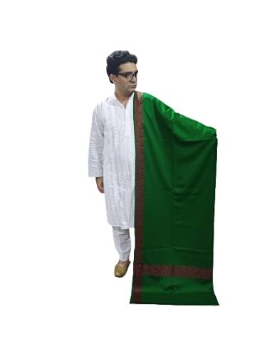 kashmir handloom and handicraft mens green shawl-picture-21