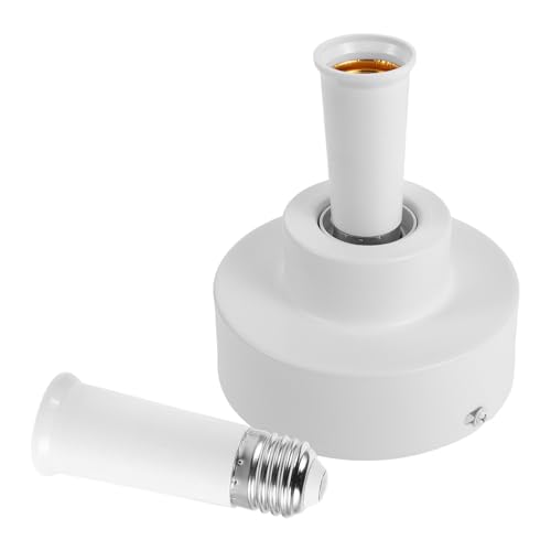 SHINEOFI Adaptador para Bombilla de Ventilador con Base para Ventilador de Techo E26/e27, Construcción Metálica Resistente y Diseño Moderno para Dormitorio y Hogar