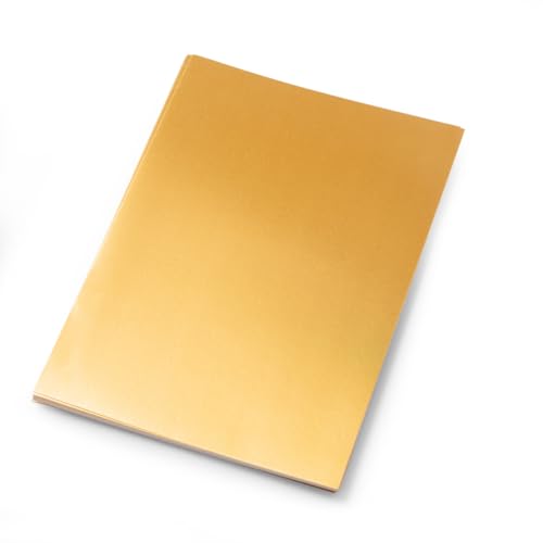 Hawksbill A4 Gold Card 25 Sheets Gold Paper 250 GSM Metallic Shiny Card for Arts & Crafts Scrapbooking Party Decorations