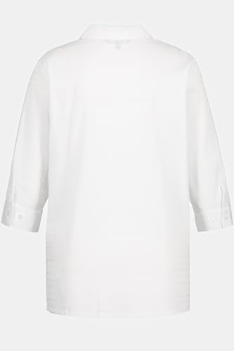 Ulla Popken Bubblebluse, Camicette Donna, Schneewittchen, - 3