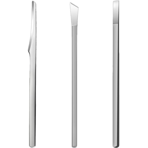 Alipis 3 piezas Kit Profesional para Pedicura Cuchillas Afiladas para Cortar Uñas Encarnadas Eliminar Durezas y Retirar Cutículas Herramienta de Acero Inoxidable para Cuidado de Pies