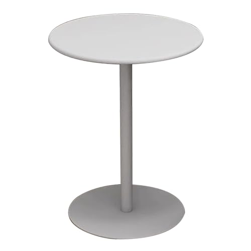 Mesa de comedor de centro blanca alta tipo pub para salón y dormitorio 2
