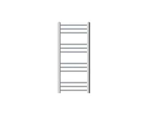 ECD Germany Radiador toallero de baño - 400 x 800 mm - Cromo - curvado - con conexión lateral - Calentador de toallas