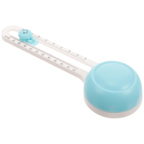 WRITWAA Cortador Circular de Papel Artesanal Ajustable, Herramienta DIY para Manualidades, Cortador Giratorio de Plástico Azul para Scrapbooking y Proyectos Creativos