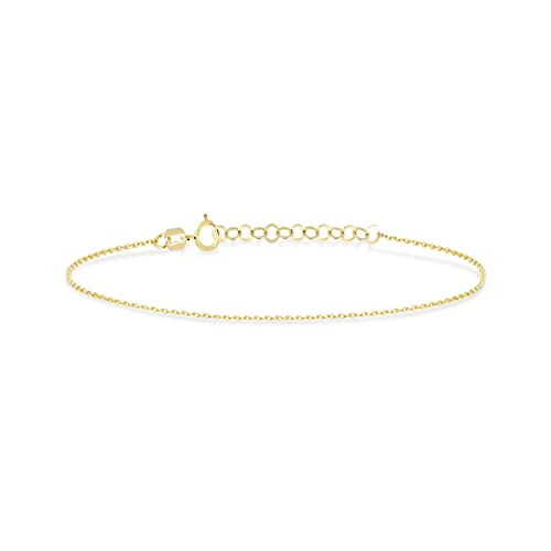Gelin Thin Chain Bracelet in 14K Solid Gold4