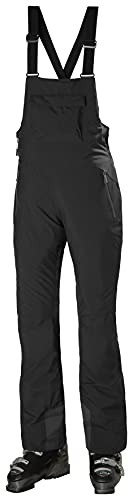 Helly-Hansen Legendary Insulated Bib Pant for Women - Durable, Waterproof, Breathable Snow Pant for Ski Adventures, 990 Black - S